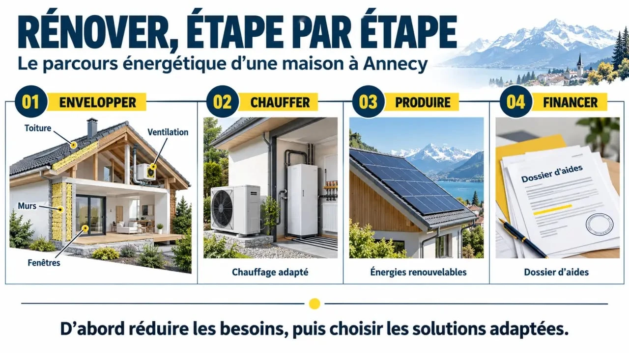 Parcours de rénovation pour réduire sa consommation d’énergie à Annecy
