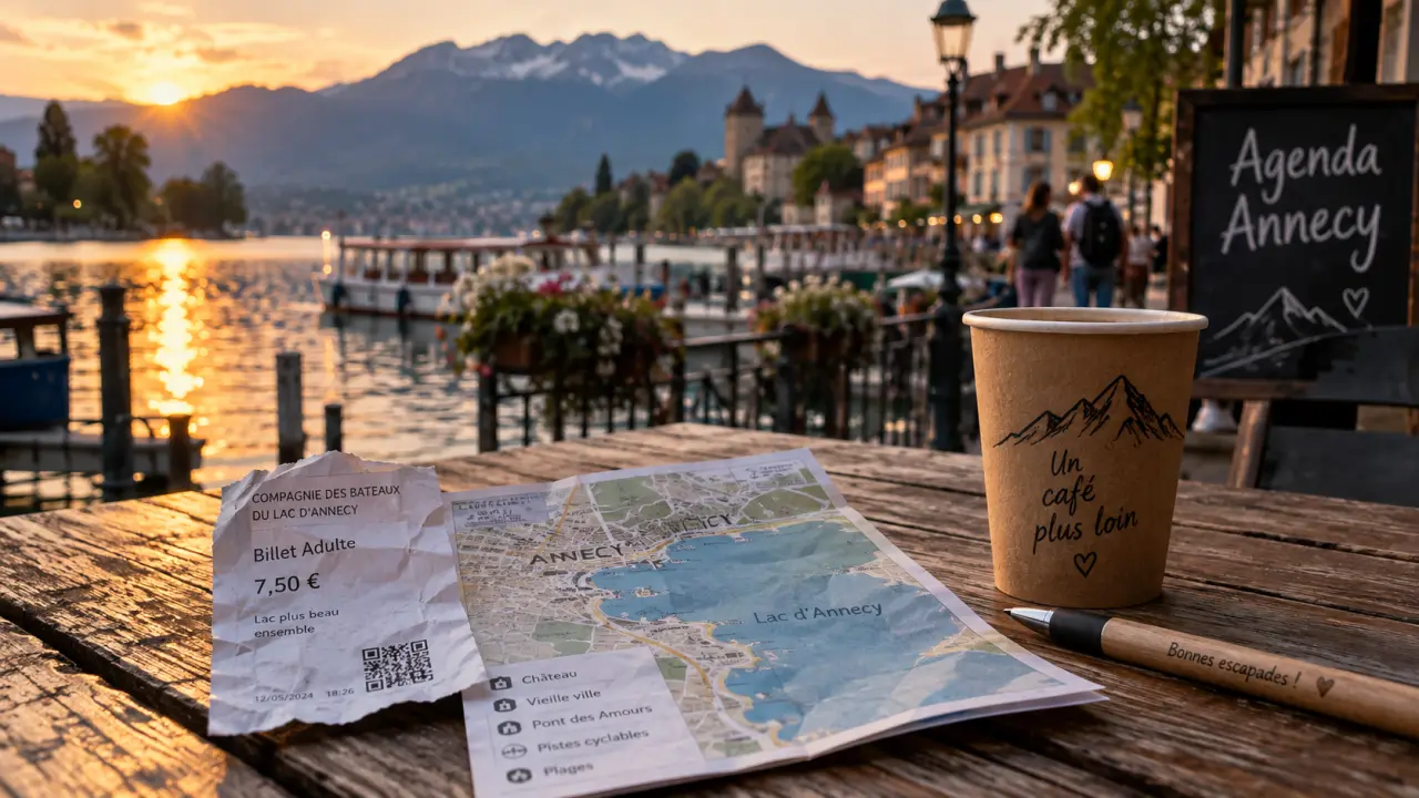 Sortir Annecy : agenda sorties au bord du lac, ticket et stylo