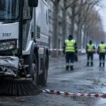 Avenue de Genève, une balayeuse de la Ville percutée par une voiture