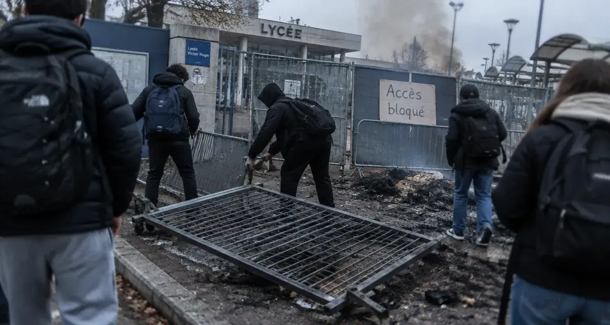 Tentative de blocage et dégradations au lycée Baudelaire à Annecy