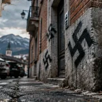 Croix gammées taguées sur un immeuble et trois voitures à Annecy