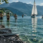 Sur le lac d’Annecy, la cohabitation se tend entre baigneurs et bateaux