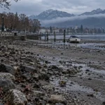 Le lac d’Annecy au plus bas après un été et septembre très secs