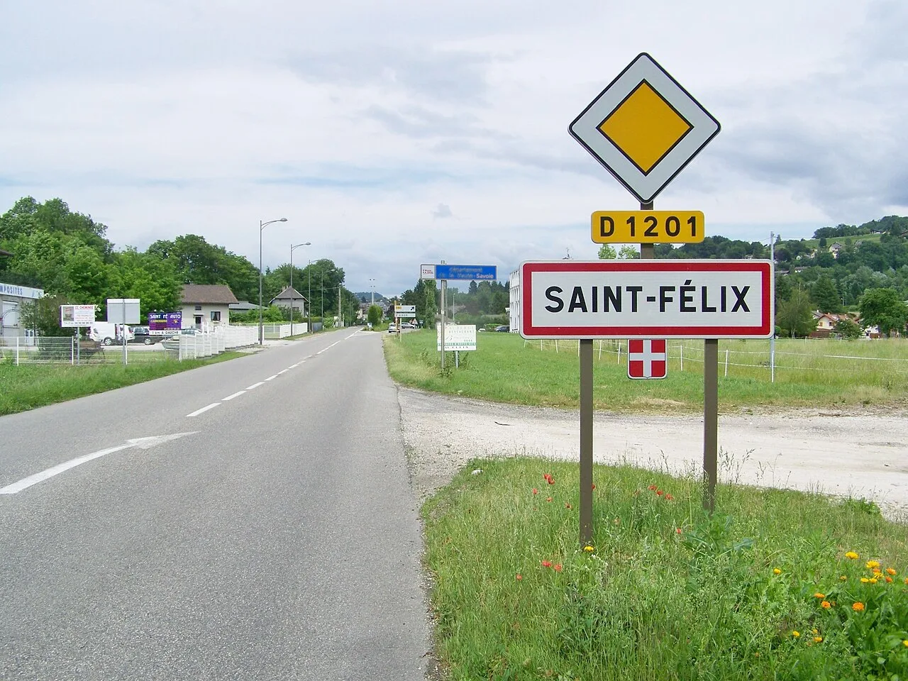 Entrée de Saint-Félix en Haute-Savoie.