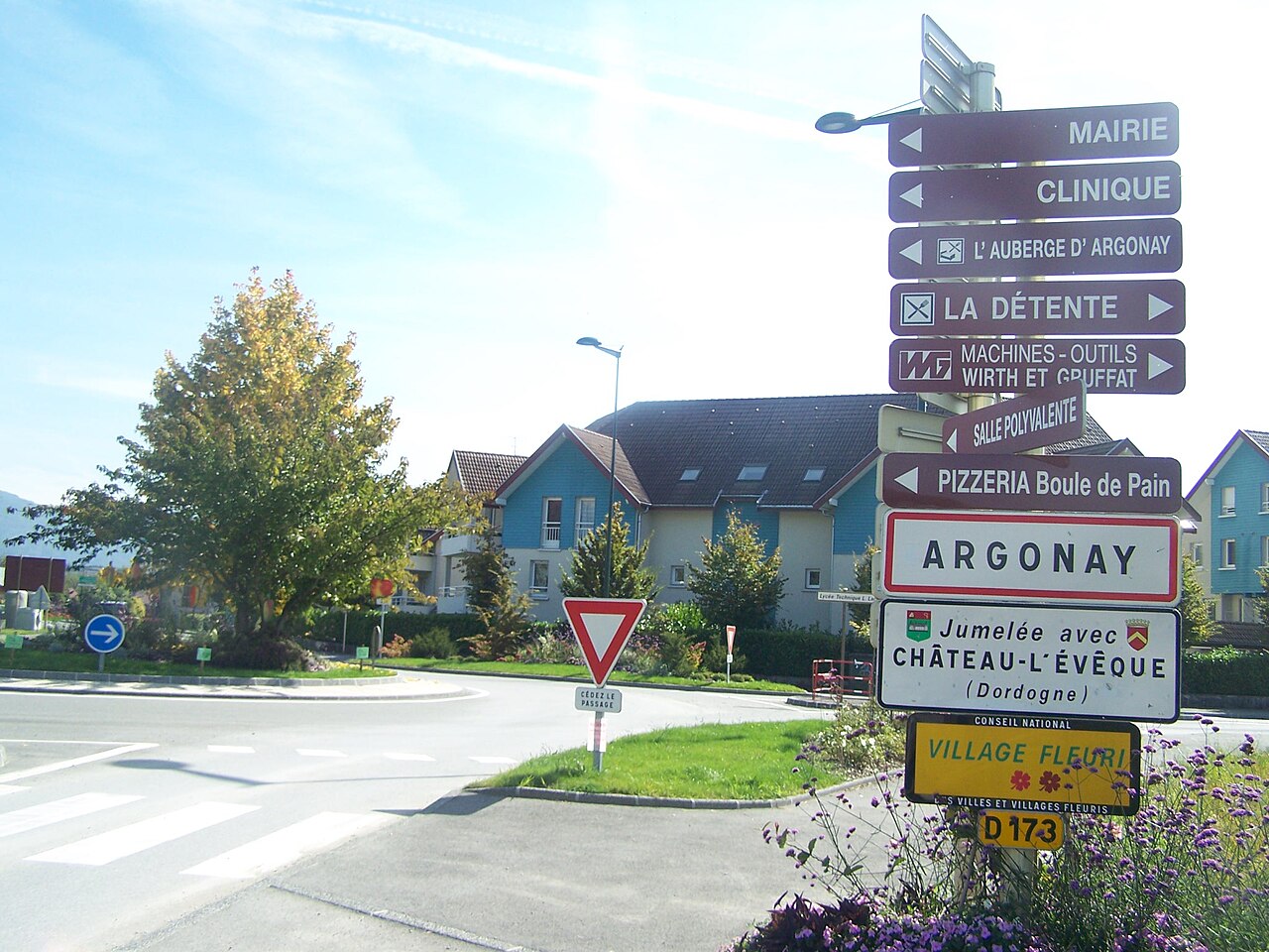 Entrée de la commune d’Argonay.